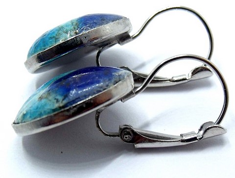 boucles oreilles raku bleues C Vue