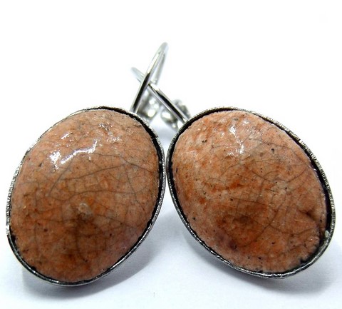 boucles oreilles raku parme C Vue